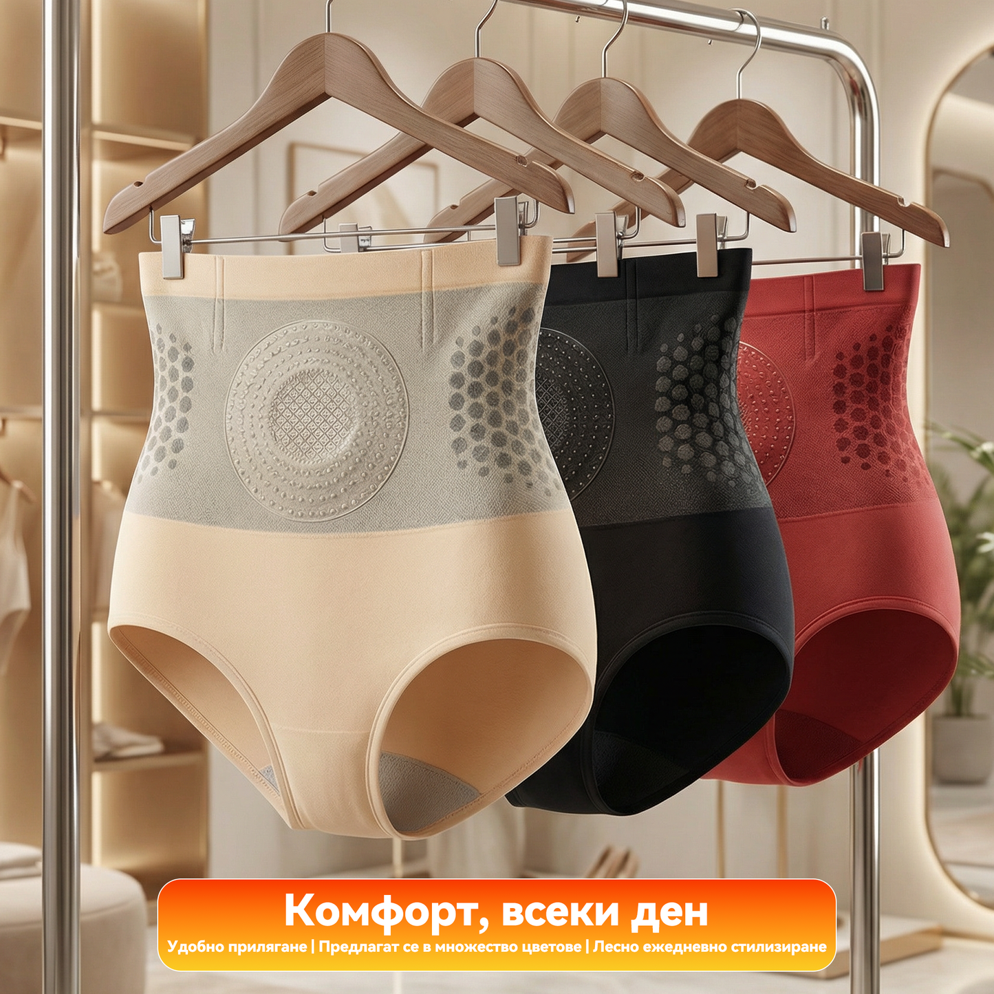 🌈🍎Официален магазин |✅ 𝐏𝐀𝐔𝐑𝐀𝐉𝐔® 𝟐𝟎𝟐𝟔 МОРИНГА И БЕРБЕРИН 4 B 1 Къси Панталони За Скулптуриране С Микрочастици И Изгаряне На Мазнини