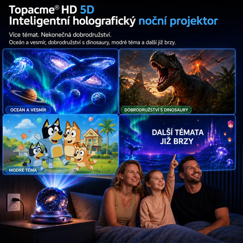 🌌🔮 Topacme® Projektor nočního světla