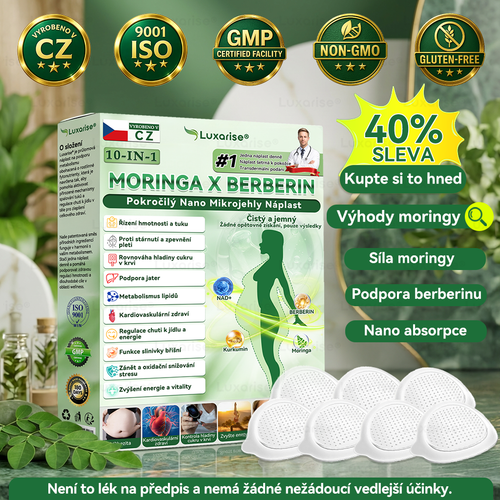 𝑶𝒇𝒊𝒄𝒊á𝒍𝒏í 𝒐𝒃𝒄𝒉𝒐𝒅  | 🏔️Luxarise® Moringa a Berberin 10 v 1 Pokročilá nano-mikrojehličková náplast(𝑱𝒆𝒅𝒏𝒐𝒖 𝒅𝒆𝒏𝒏ě, 𝒗𝒊𝒅𝒊𝒕𝒆𝒍𝒏é 𝒛𝒎ě𝒏𝒚 𝒛𝒂 7 𝒅𝒏í）✅Podpora metabolismu, energie, kontroly chuti k jídlu a každodenní pohody.