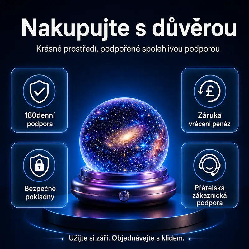 🌌🔮 Topacme® Projektor nočního světla